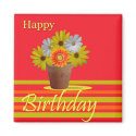 Happy birthday magnet