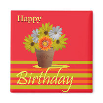 Happy birthday magnet by Emazevedo Happy birthday magnet