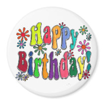 Happy Birthday Fridge Magnet
