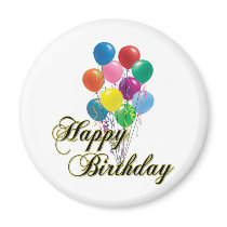 Happy Birthday Magnet - D4