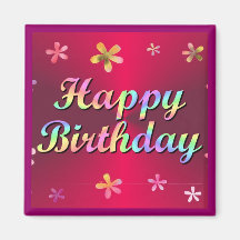 Happy Birthday Magnets