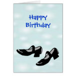Happy Birthday Mary Janes Dance Shoes for Dancers Greeting Cards