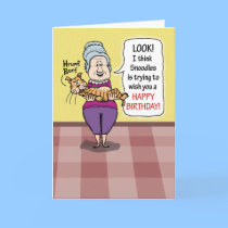Happy Birthday - Message From the Cat cards by chuckink Happy Birthday - Message From the Cat cards