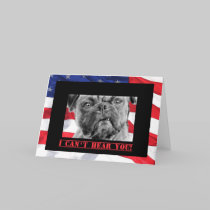Happy Birthday Military Soldier U.S. Flag and Pug cards