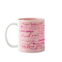 "Happy Birthday Mom!" color mug