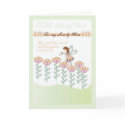 Happy birthday Mom cute little fairy card & flower