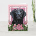 Happy Birthday Mom - Labrador - Black - Gage Greeting Cards