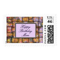 Happy Birthday Mom postage by JustParties Happy Birthday Mom postage