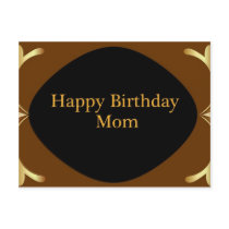 Happy Birthday Mom postcards