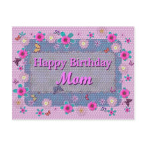 Happy Birthday Mom postcards