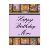 Happy Birthday Mom postcards