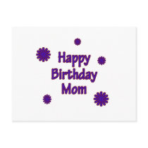 Happy Birthday Mom postcards
