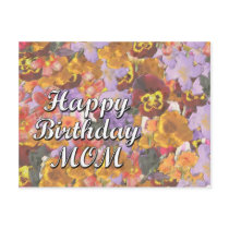 Happy Birthday Mom postcards