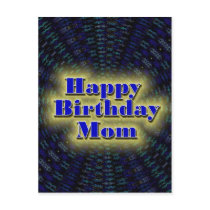 Happy Birthday Mom postcards