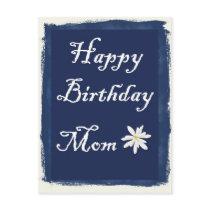 Happy Birthday Mom postcards
