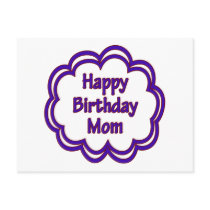 Happy Birthday Mom postcards