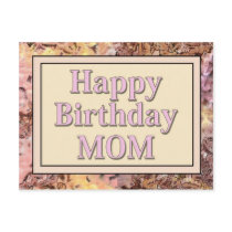 Happy Birthday Mom postcards