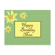 Happy Birthday Mom postcards