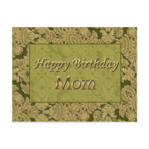Happy Birthday Mom postcards
