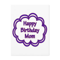Happy Birthday Mom postcards