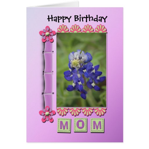 Happy Birthday Mom Scrapbook Style Greeting Card Zazzle