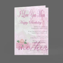 Happy Birthday Mother from Daughter cards