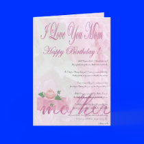 Happy Birthday Mother from Daughter Card