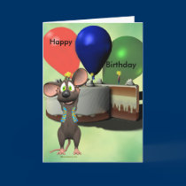 Happy Birthday Mouse Card cards