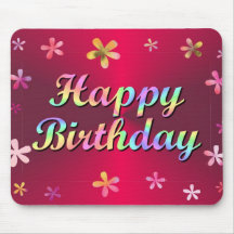 Happy Birthday Mouse Pads