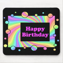 Happy Birthday mousepads by dndartstudio Happy Birthday mousepads