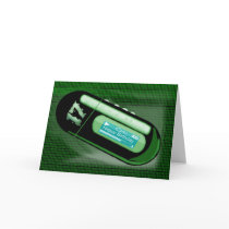 Happy Birthday MP3 type of player cards by moonlake Happy Birthday MP3 type of player cards