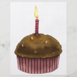 Happy Birthday Muffin Full Color Flyer