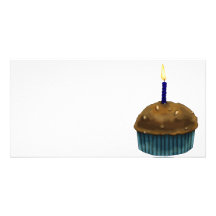 Happy Birthday Muffin Photo Card Template
