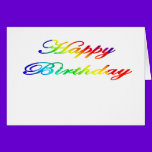 Happy Birthday Multicolor Birthday cards