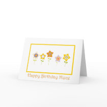 Happy Birthday, Niece, flowers cards