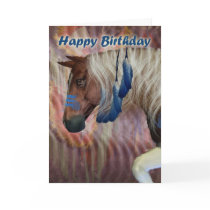 Happy Birthday North American Horse Greeting Cards