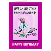 Happy Birthday, On the other line Cards