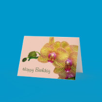Happy Birthday - Orchids cards