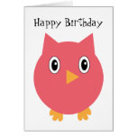Happy Birthday Owl Hoot Card