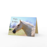 Happy Birthday Palomino Horse Card cards