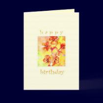 happy birthday, pansies cards