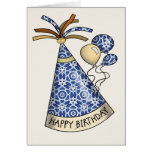 Happy Birthday Party Hats cards