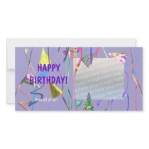 Happy Birthday Party Hats photo cards by xfinity7 Happy Birthday Party Hats photo cards