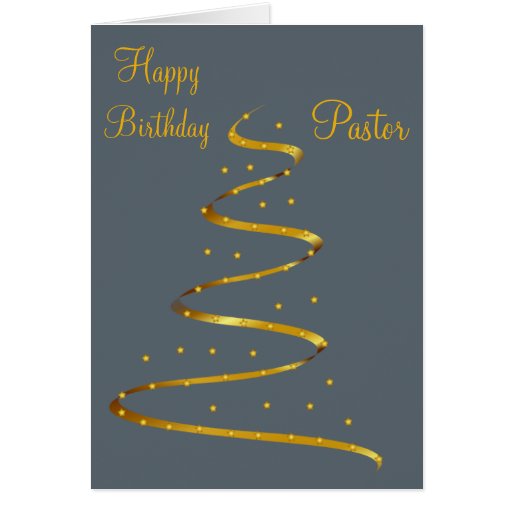 Happy Birthday Pastor Greeting Card Zazzle