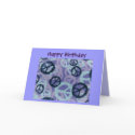 Happy Birthday-Peace Signs/Camo Look-Card