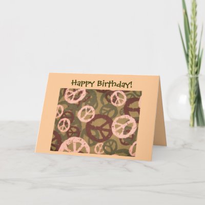 Camo Birthday Cards