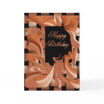 Happy Birthday Peach Swirl cards by TheStampStore Happy Birthday Peach Swirl cards