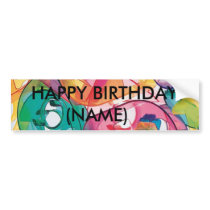 Happy Birthday Personalized Bumper Sticker bumper stickers