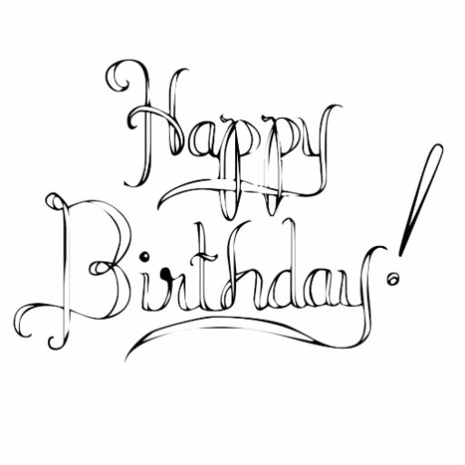 Happy Birthday Photo Cut Outs