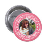 Happy Birthday picture Frame in Pink